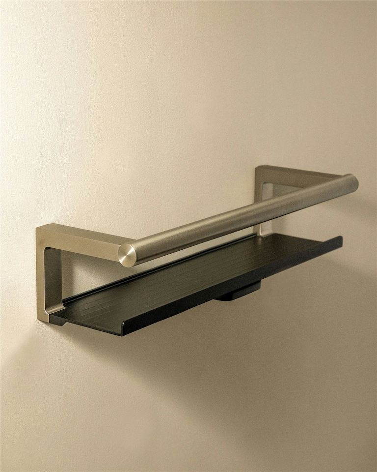 image 1 of Cosmic Free Standing Soap Dish with Screws & Durable Metal for Bathroom