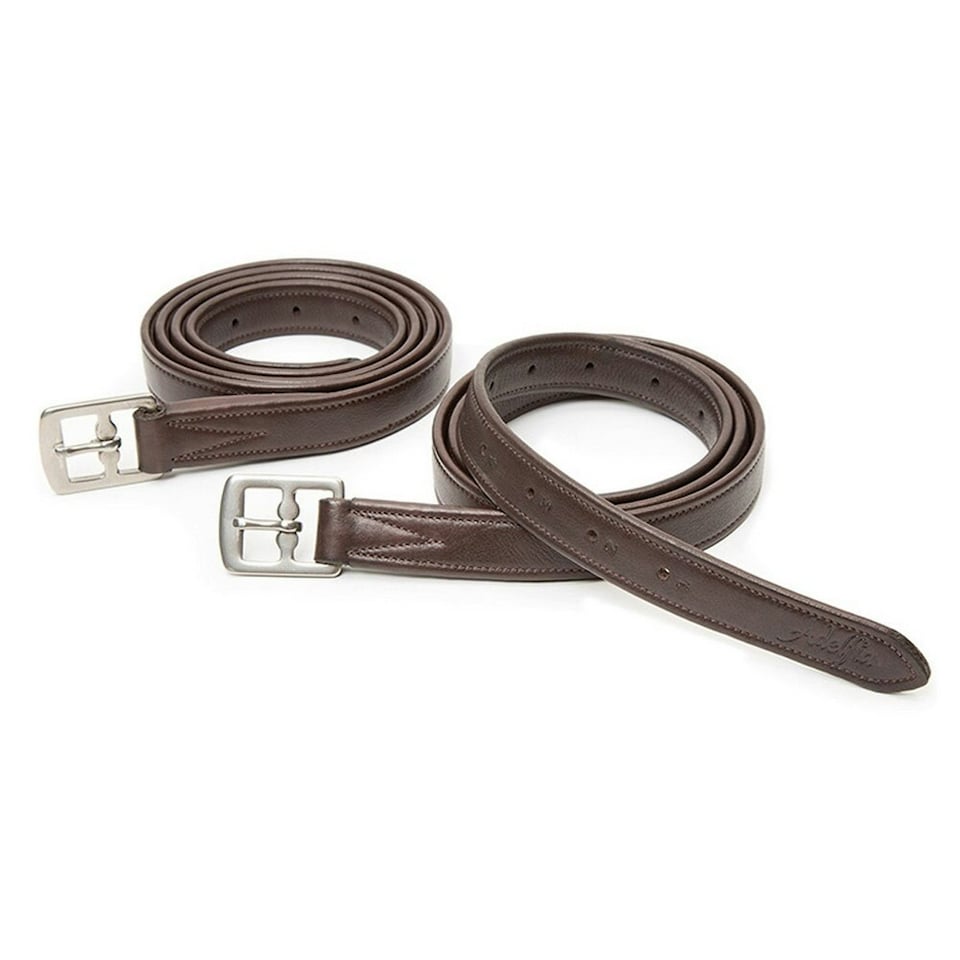 Adelfia Horse Stirrup Leathers - Nut Brown - 24in