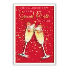 Words 'n' Wishes Valentine Day Card for a Special Person, 23.5 x 16.5 cm,