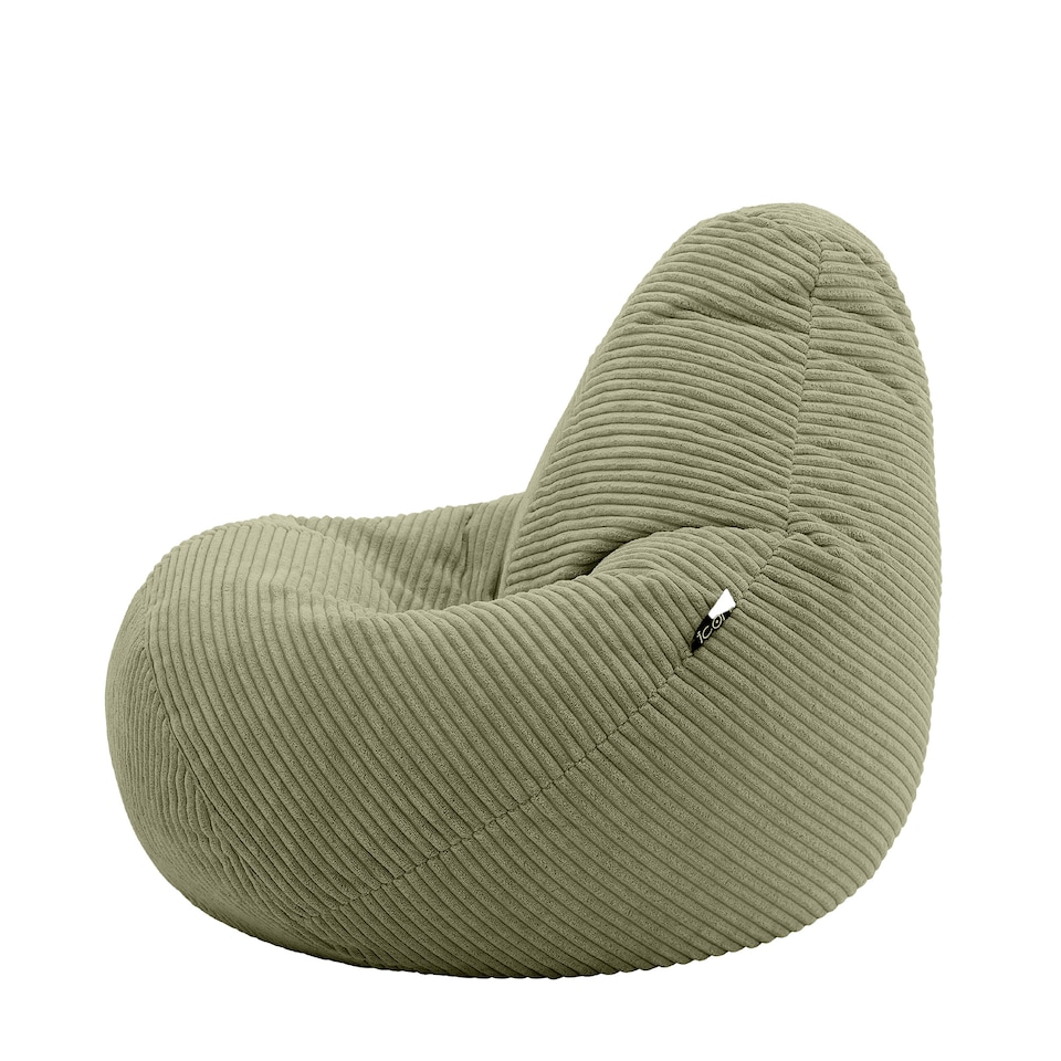 image 1 of Dalton Kids Beanbag Corduroy Sage Green Set of 2 | Green | Green | M | 2
