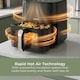 image 6 of Digital Hot Air Fryer XL, 5L Large Capacity Oil Free Cooker with Viewing Window, 8 Cooking Presets, 60 Minute Timer and Touch Screen Control - Black
