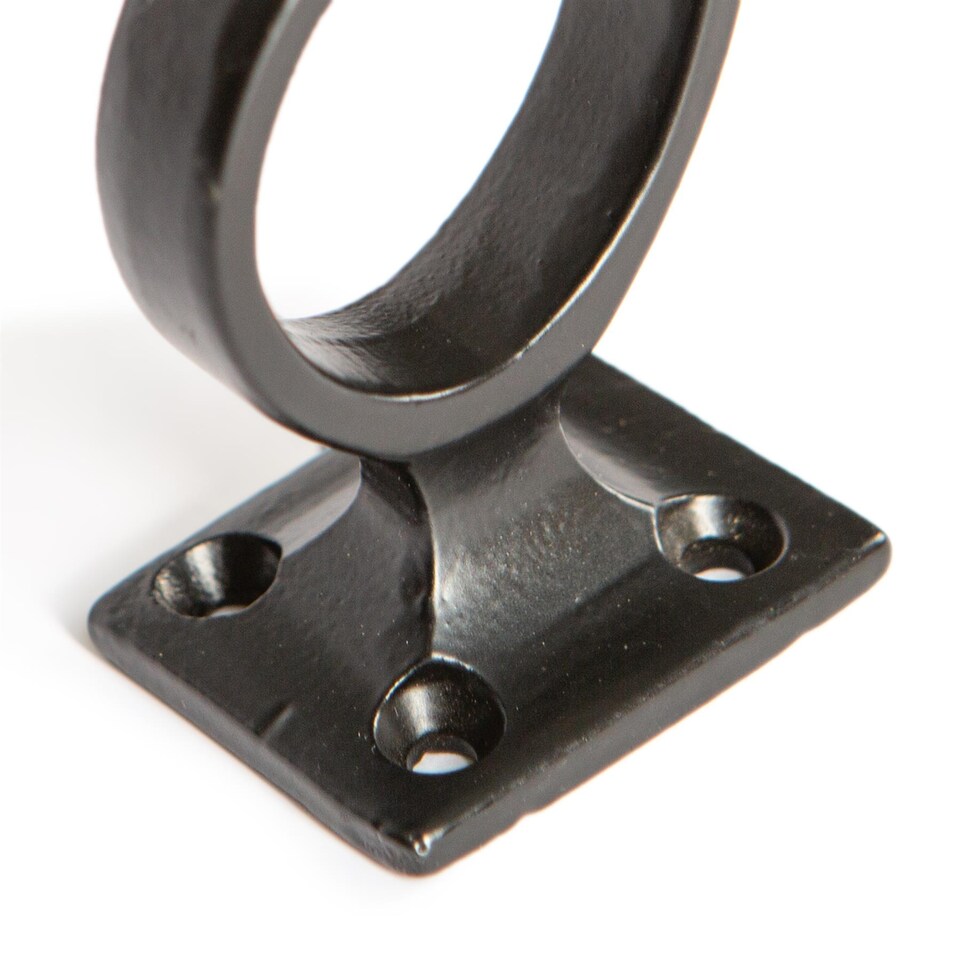 image 1 of Hammer & Tongs Square Back Hat & Coat Hook - W35mm x H80mm - Black