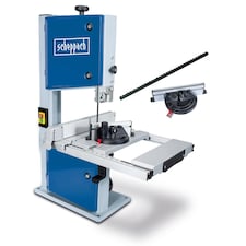 Scheppach HBS261 Bandsaw, 550W, 120mm Cut Height, 2 Speed, Tilting Table, Rip Fence, Mitre Gauge