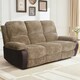 image 2 of Jumbo Cord 3 Seat Reclining Sofa In Brown