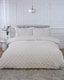 image 1 of Luxury Check Teddy Polyester Fleece Duvet Cover Set with Pillowcase | Cream | King