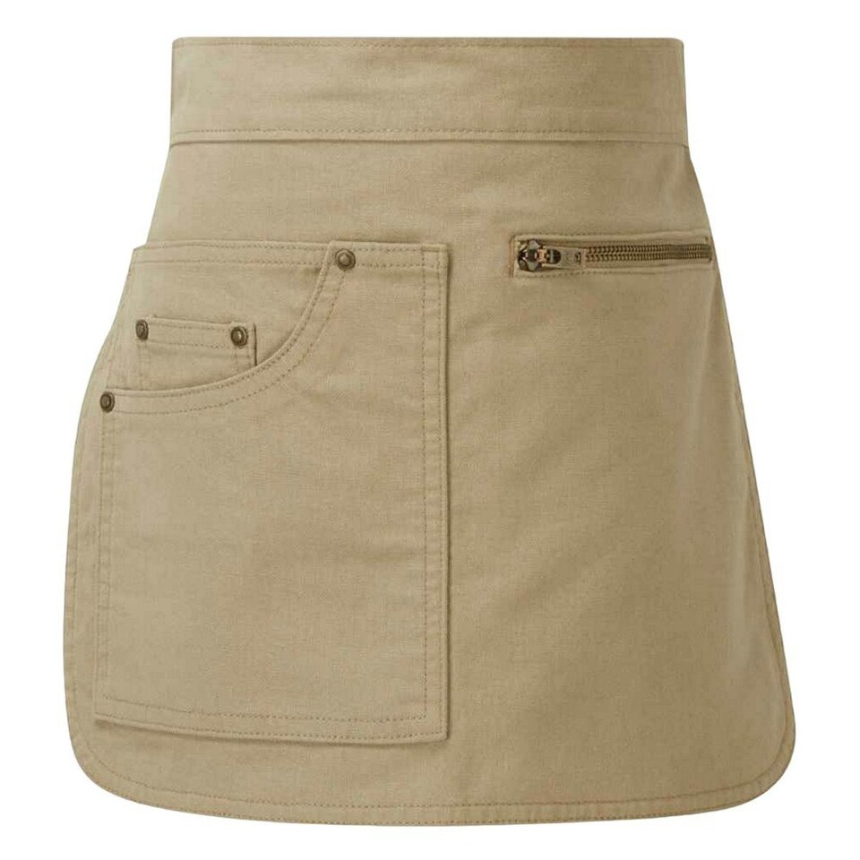 image 1 of Premier Unisex Adult Metro Hip Apron - Khaki - One Size Green