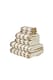 image 1 of Santa Cruz 6 Piece Cotton Towels Bale Set Striped Soft and Absorbent | Brown | Bath towel
