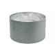 image 1 of ValueLights Reni Medium Grey Velvet Chrome Inner Lamp Shade & Bulb | Grey