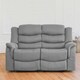 image 2 of Colfax 2 Seat Recliner Sofa - Light Grey