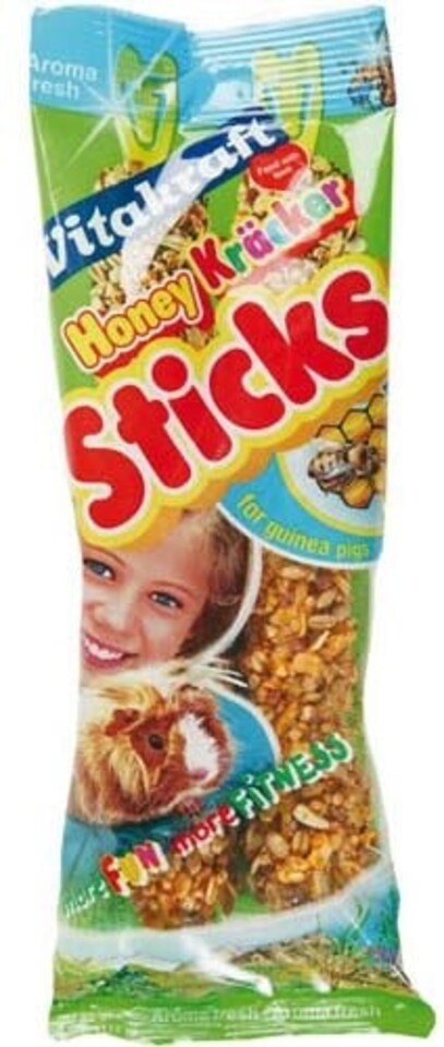 Vitakraft Kräcker® Guinea Pig Honey-spelt Stick 2pk (Pack of 5)