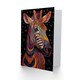 image 2 of Trippy Pattern Modern Folk Woman Zebra Her Birthday Card