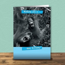 Wishing You A Apey Birthday - Birthday Card