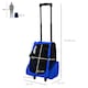 image 4 of PawHut Pet Travel Backpack Bag Cat Puppy Dog Carrier w/ Trolley and Telescopic