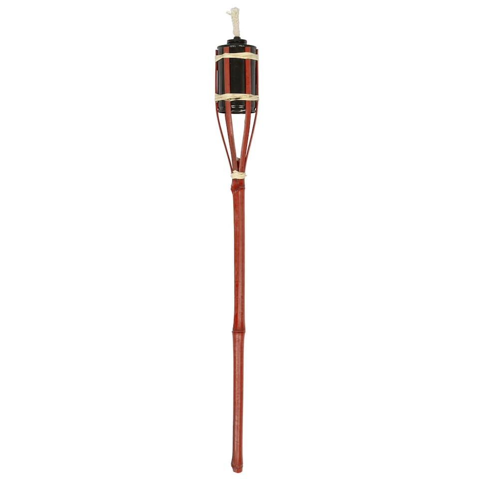 image 1 of Harbour Housewares Bamboo Garden Fire Torches - 60cm - Red - Pack of 6