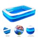 image 5 of Rectangular Inflatable Swimming Pool Family Paddling Pool for Garden Fun small
