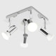 image 3 of ValueLights Spotlight Polished Silver Spotlight and GU10 Spotlight LED 5W Warm White 3000K Bulb Chrome