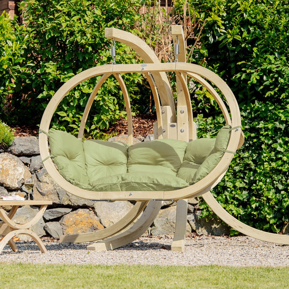 image 1 of Globo Royal Chair - Spruce Wood - Polypropylene - L72 x W118 x H176 cm - Olive
