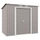 image 1 of Outsunny 7 x 4ft Metal Garden Storage Shed w/ Double Door Grey