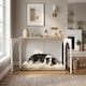 image 7 of PawHut Dog Crate Furniture, Indoor Dog Cage End Side Table, White