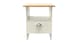 image 7 of Albert Bottom Drawer Lamp Table in Cream Ash & Riviera Oak (Ready Assembled) | Cream | Cream Ash & Riviera Oak