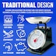 image 7 of 3kg Traditional Weighing Kitchen Scale Bowl Retro Scales Baking Black