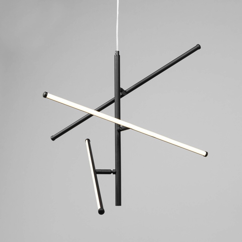 image 1 of BHS Zaha LED Pendant, Black