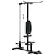 image 9 of SPORTNOW Pull Up Station Power Cage with Adjustable Seat, Home Gym - Black