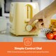 image 4 of GEEPAS 2 Slice Bread Toaster with 6 Level Browning Control - 650W,Beige