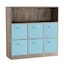 Anthracite Oak & Sky Blue