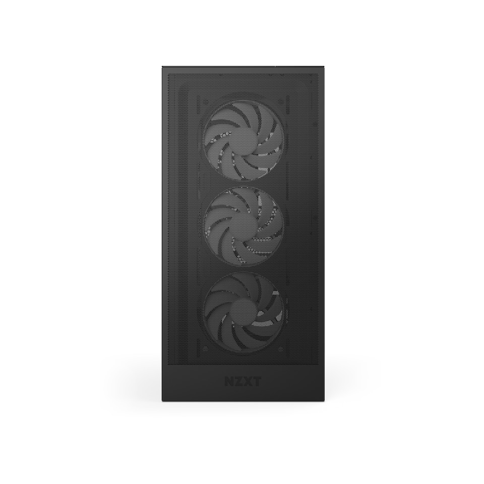 image 1 of NZXT H5 Flow Mid Tower Black E-ATX (Up to 277 mm wide), ATX, Micro-ATX, Mini-ITX, 465 x 225 x 430 mm, 7.28 kg, USB 3.2 Type-A, USB 3.2 Gen 2x2 Type-C (20 Gbps), Headset Audio Jack