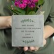 image 10 of Personalised Botanical Concrete Plant Pot Grey