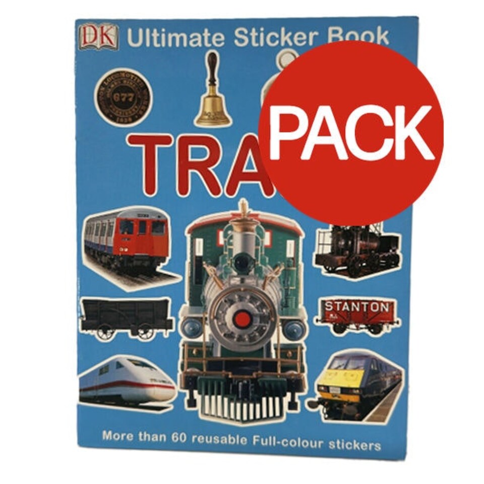 Ultimate Train Sticker Book (Pack of 60) - Multicoloured - One Size