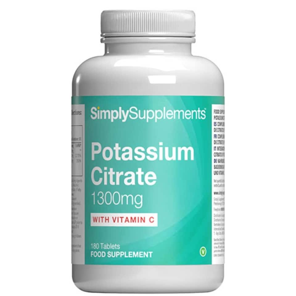 image 1 of Potassium Citrate 1300mg with Vitamin C - 180 Tablets