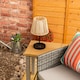 image 2 of ValueLights Brown Outdoor Table Lamp