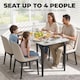 image 3 of HOMCOM Dining Table for 4, Kitchen Table with Sintered Stone Tabletop
