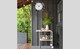 image 5 of 13.5" Faux Slate Waterproof Indoor/Outdoor Wall Clock with Thermometer & Hygrometer