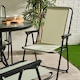 image 4 of OHS 6 Piece Patio Set Outdoor Table Chairs Parasol Garden Furniture