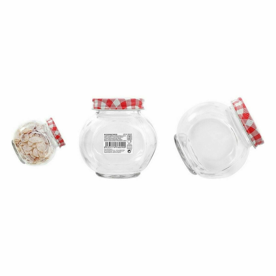 image 1 of Jar Mediterraneo Glass 280 ml 9,2 x 7,1 x 9,3 cm (48 Units) N/A