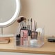 image 4 of Clear Plastic Makeup Organiser 6 Compartment Cosmetic Storage Holder | Clear | Clear | 1