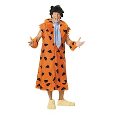 The Flintstones Mens Fred Costume - Orange/Black/Blue - XL XL