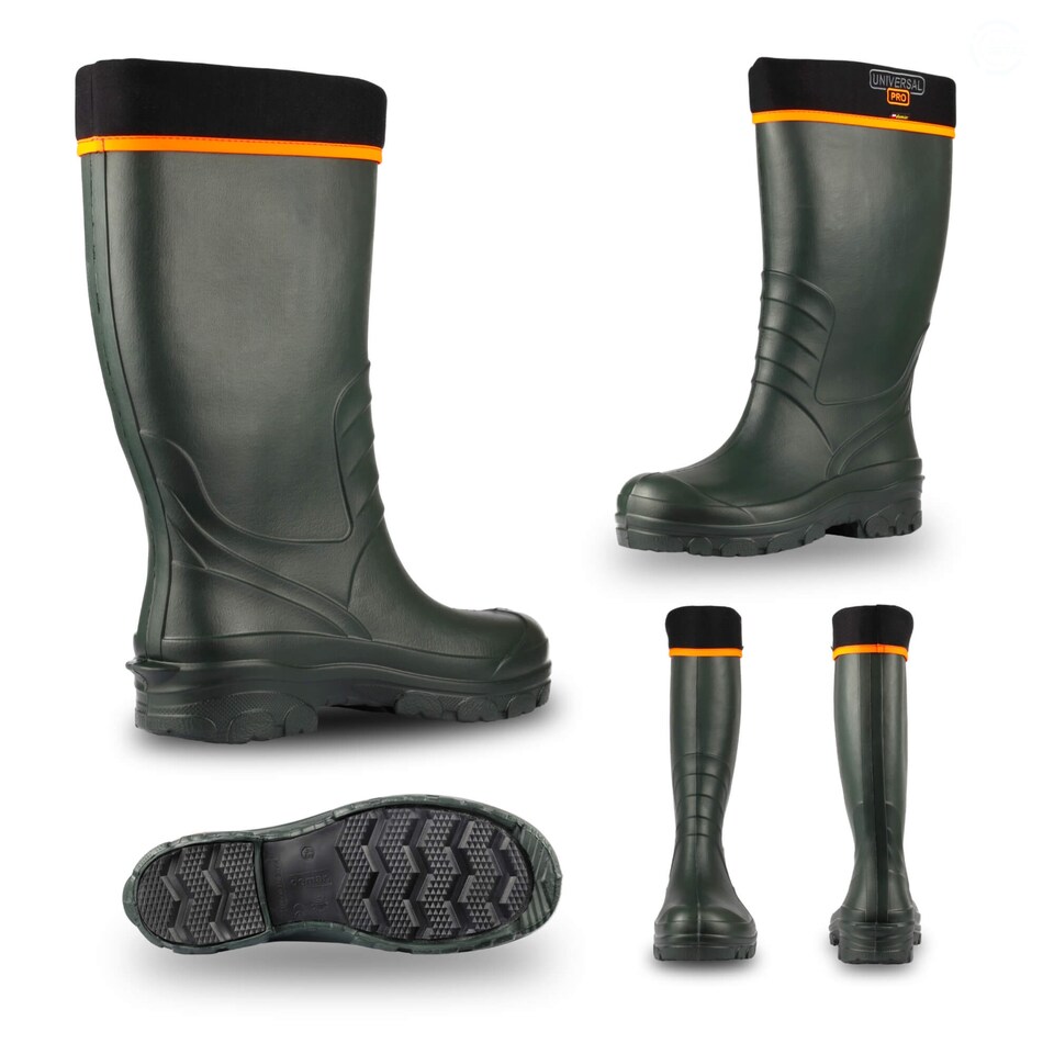 image 1 of Demar New Universal Pro Lightweight Men's Wellies with Liner, Green, EU 42