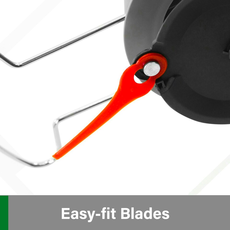 image 1 of Gracious Gardens 18V Cordless Strimmer,10 Blades, 1 Battery & 1 Charger | Green | Green | 1