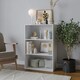 image 3 of 3-Tier Bookcase Shelving Storage Unit- 90x60x29cm White | Unit Colour: White