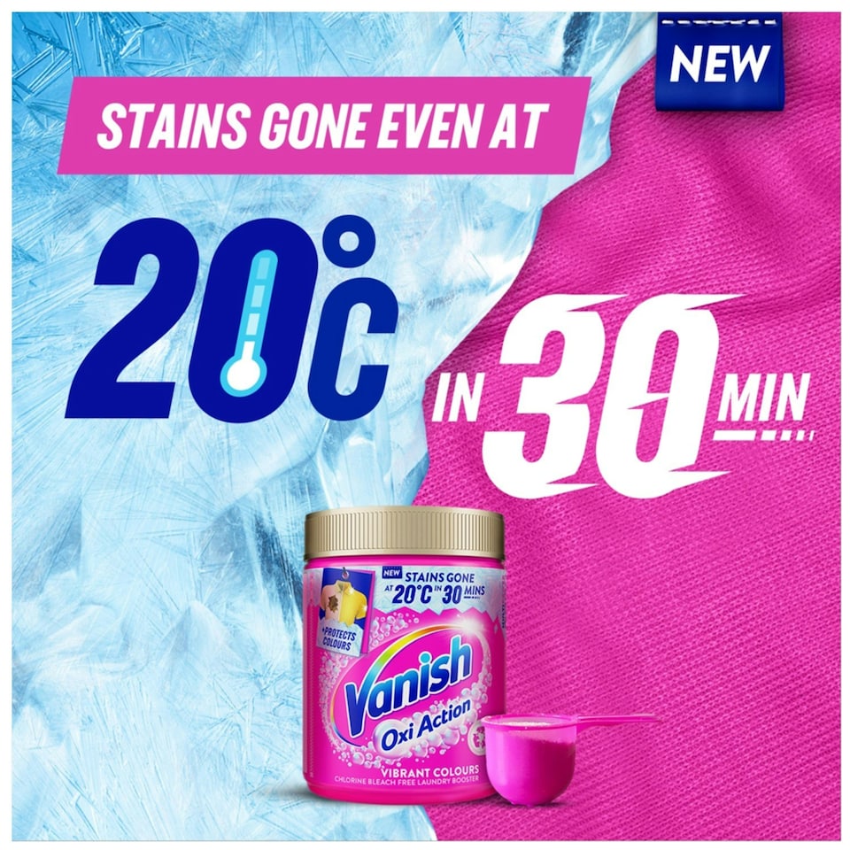 image 1 of Vanish Oxi Action Stain Remover Powder & Spray for Colours & Whites Bundle