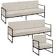 image 1 of Garden Furniture Comosa - for 7 people, XXL padding, 2 sofas, 1 armchair