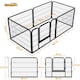 image 3 of Yaheetech 6 Metal Dog Playpen Panels, 80 × 60 cm Black