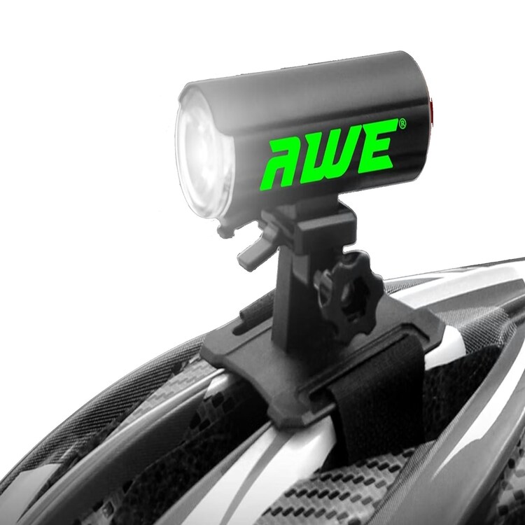 Awe Twin Helmet Light 150 Lumens Usb Rechargeable Front/rear Bike Awebright Leds