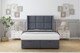 image 1 of Sloomy Beaumont Steel Plush Ottoman Bed With Mattress With 54" Wingback Headboard 3' Single
