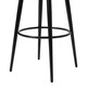 image 4 of Living and Home Linen Upholstered Bar Stool x2 - Grey