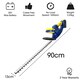 image 5 of Skotek 20V Cordless Hedge Trimmer 1 Battery & 1 Charger | Blue | Blue | 1